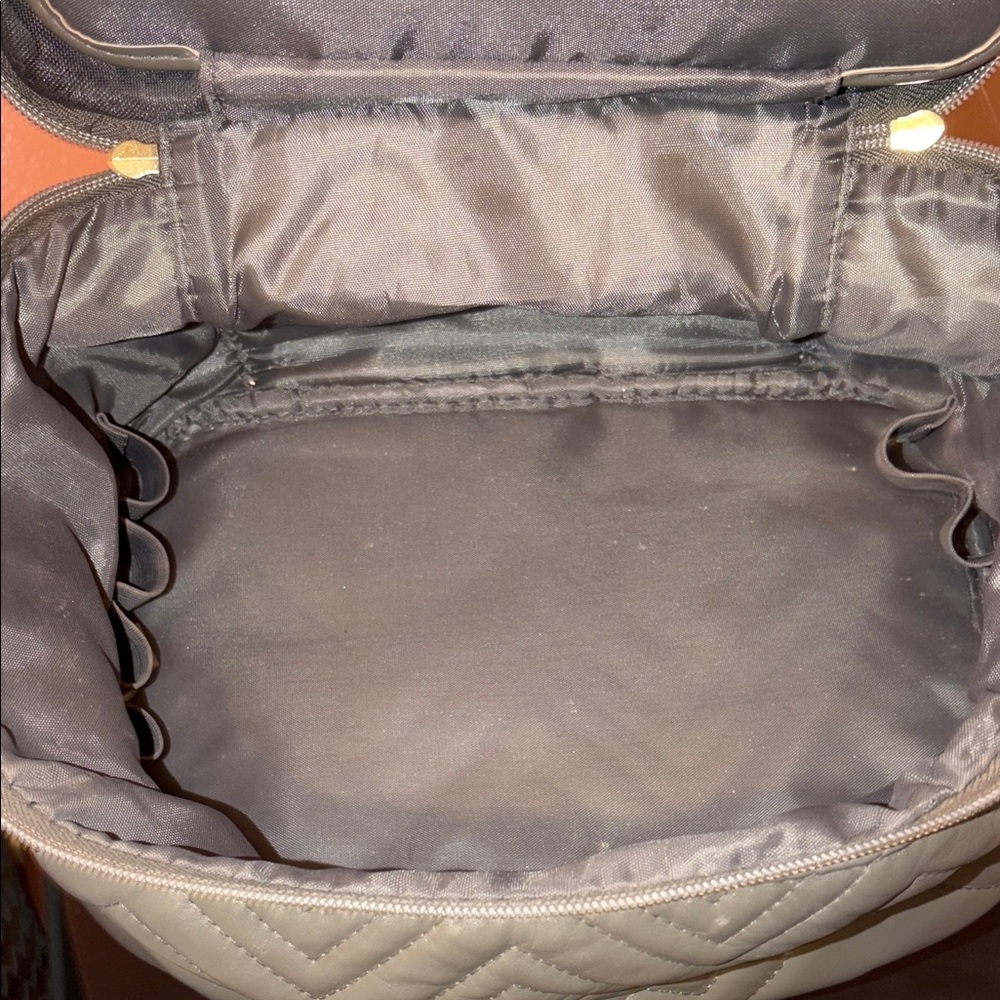 Tartan + Twine Quilted Gray Cosmetic Bag - Picture 6 of 7